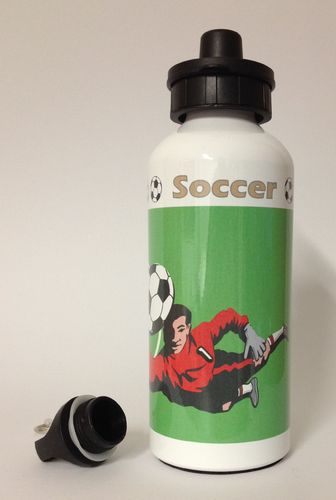10 Trinkflaschen Soccer mit 0,60 Liter Inhalt - Fußball