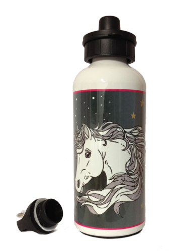 Trinkflasche mit 0,60 Liter Inhalt - Motiv: Unicorn